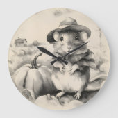 Little field mouse farming grote klok (Voorkant)