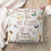 Little Fierce Boho Woodland Girl Nursery Pillow Kussen (Deken)