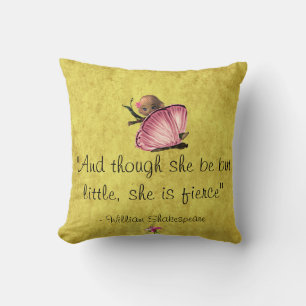 Little Fierce Quote Fairy Butterfly Sierkussen