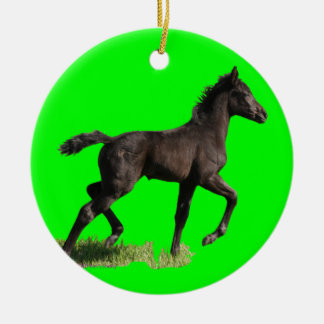 Little Filly Horse Baby's First Kerstversiering Keramisch Ornament