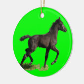 Little Filly Horse Baby's First Kerstversiering Keramisch Ornament (Links)