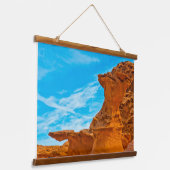 Little Finland Red Rock-sculpturen Hangend Wandkleed (Gebogen)
