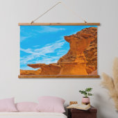 Little Finland Red Rock-sculpturen Hangend Wandkleed (Slaapkamer)