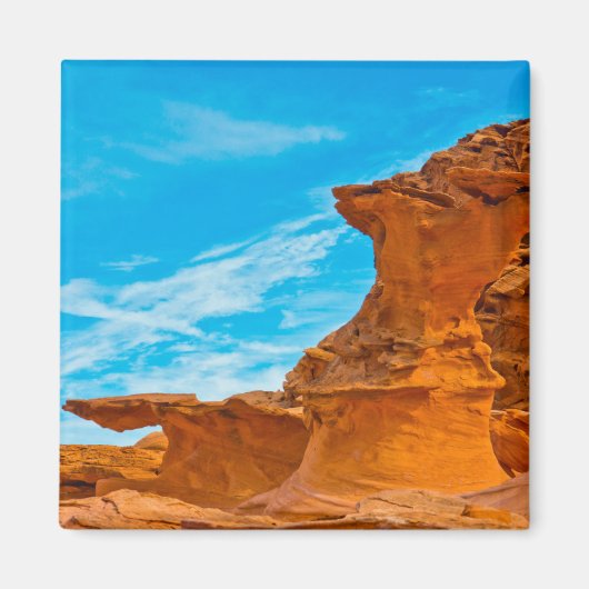 Little Finland Red Rock-sculpturen Magneet (Voorkant)