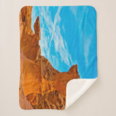 Little Finland Red Rock-sculpturen Sherpa Deken (Voorkant)