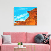 Little Finland Rode Beeldhouwwerken Canvas Afdruk (Insitu (Woonkamer))