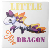 Little fire Dragon Tegeltje (Voorkant)