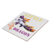 Little fire Dragon Tegeltje (Zijkant)