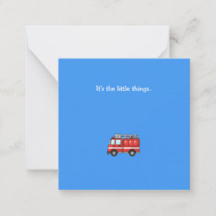 Little Fire Truck Mini Bedankt voor je briefkaart