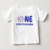 Little Firecracker 1st Birthday Baby T-Shirt (Voorkant)