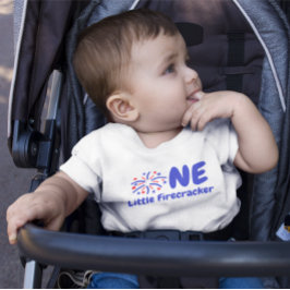 Little Firecracker 1st Birthday Baby T-Shirt
