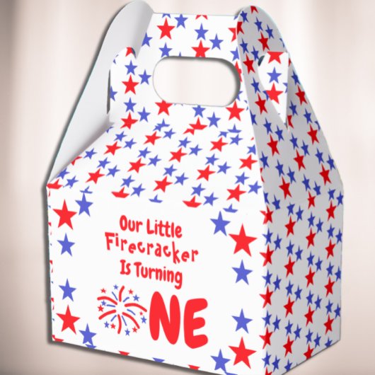 Little Firecracker 1st Birthday Bedankdoosjes