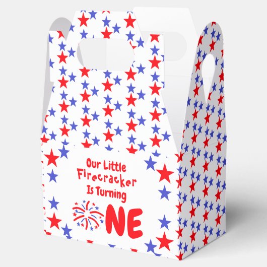 Little Firecracker 1st Birthday Bedankdoosjes (Geopend)