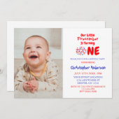 Little Firecracker 1st Birthday Kaart (Voorkant / Achterkant)