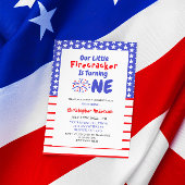 Little Firecracker 1st Birthday Kaart