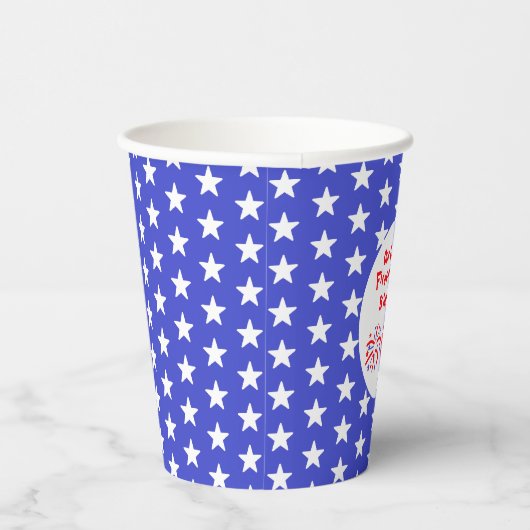 Little Firecracker 1st Birthday Papieren Bekers (Rechts)