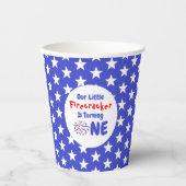 Little Firecracker 1st Birthday Papieren Bekers (Voorkant)