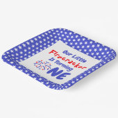 Little Firecracker 1st Birthday Papieren Bordje (Gebogen)