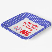 Little Firecracker 1st Birthday Papieren Bordje (Gebogen)