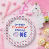 Little Firecracker 1st Birthday Papieren Bordje (Feest)