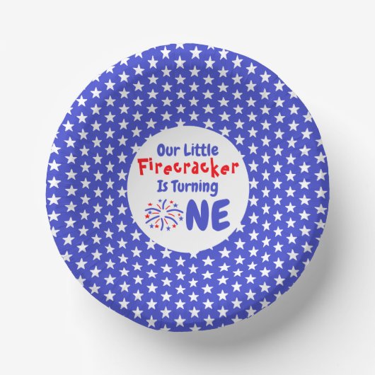 Little Firecracker 1st Birthday Papieren Kommen (Voorkant)