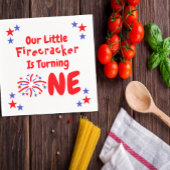 Little Firecracker 1st Birthday Servet