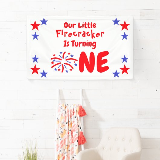 Little Firecracker 1st Birthday Spandoek (Insitu)