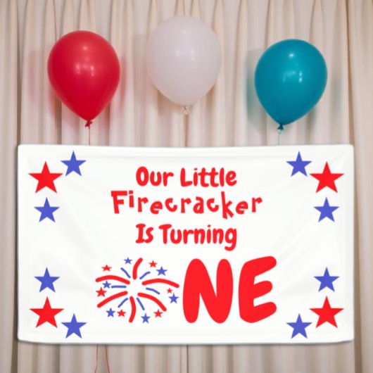 Little Firecracker 1st Birthday Spandoek