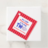 Little Firecracker 2e verjaardag Bedankjes Labels (In situ)