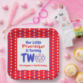 Little Firecracker 2e verjaardag Papieren Bordje (Feest)