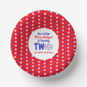 Little Firecracker 2e verjaardag Papieren Kommen (Voorkant)