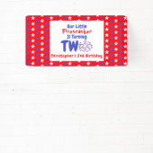 Little Firecracker 2e verjaardag Spandoek (Insitu)