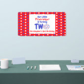 Little Firecracker 2e verjaardag Spandoek (Beurs)