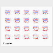 Little Firecracker 3rd Birthday Ronde Sticker (Vel)