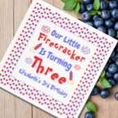 Little Firecracker 3rd Birthday Servet