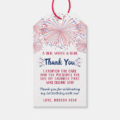 Little Firecracker 4 juli 1e verjaardag Cadeaulabel (Voorkant)