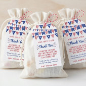 Little Firecracker 4 juli 1e verjaardag Cadeaulabel