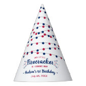 Little Firecracker 4 juli 1e verjaardag Feesthoedjes (Voorkant)
