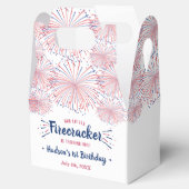 Little Firecracker 4 juli 1e verjaardagsfeestje Bedankdoosjes (Geopend)