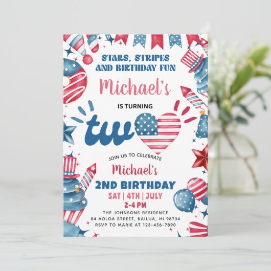 Little Firecracker 4 juli 2e verfeestdag Kaart (Staand voorkant)