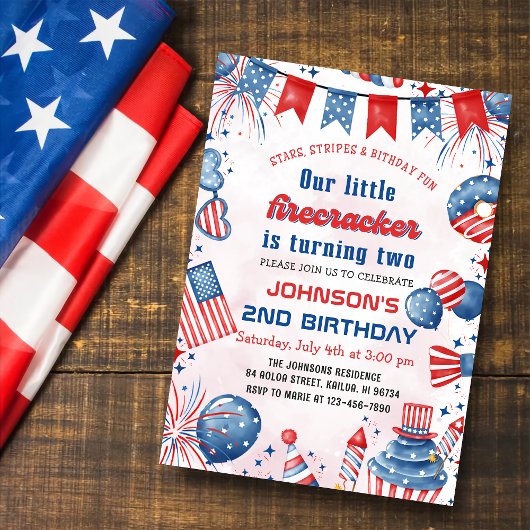 Little Firecracker 4 juli 2e verhuizingspartij Kaart