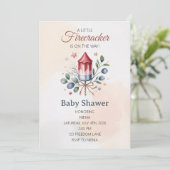 Little Firecracker 4 juli babyborrel Kaart (Staand voorkant)