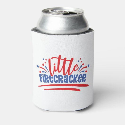 Little Firecracker 4 juli Blikjeskoeler (Blikje Achterkant)