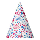 Little Firecracker 4 juli Rood Wit Blauw Feesthoedjes (Achterkant)