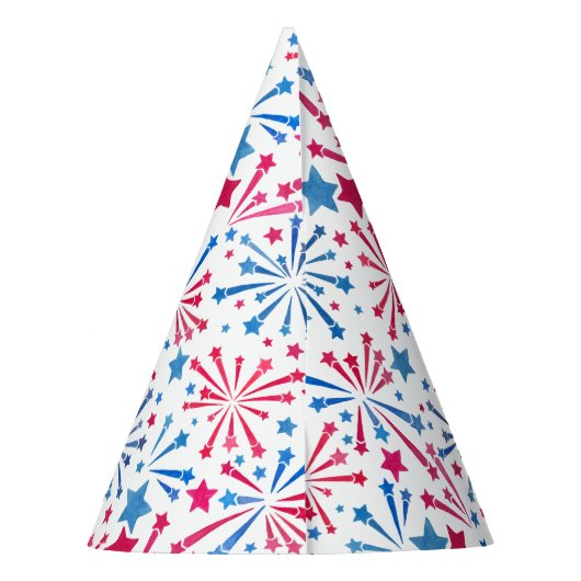 Little Firecracker 4 juli Rood Wit Blauw Feesthoedjes (Achterkant)