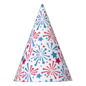 Little Firecracker 4 juli Rood Wit Blauw Feesthoedjes (Voorkant)