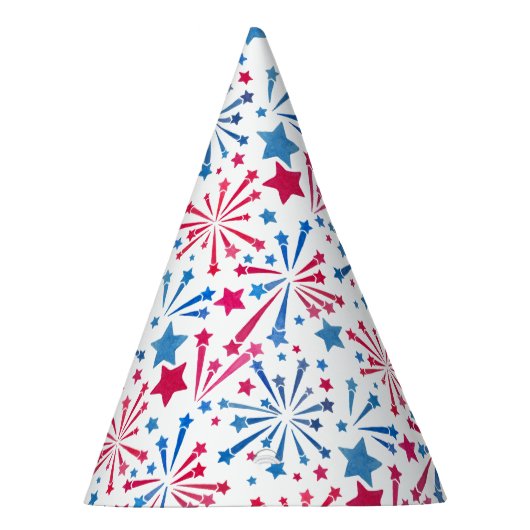 Little Firecracker 4 juli Rood Wit Blauw Feesthoedjes (Rechts)