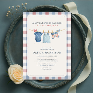 Little Firecracker 4 juli Zomer Baby Shower Kaart