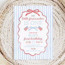 Little Firecracker 4th of July 1st Birthday