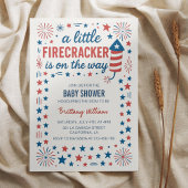 Little Firecracker 4th van juli Baby shower Kaart